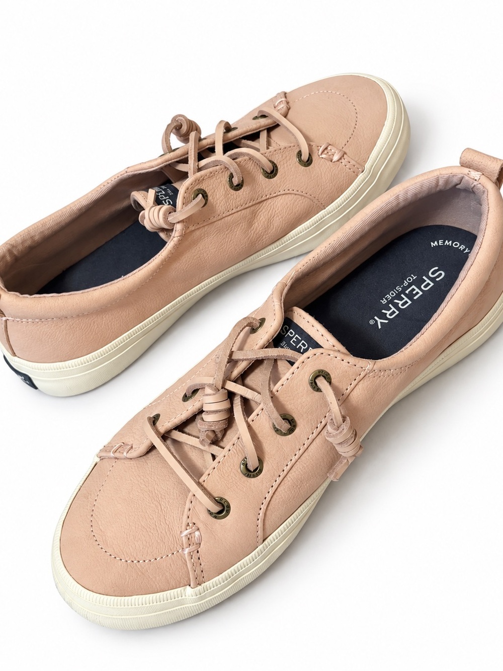 Sperry Women's Blush Leather Lace-Up Sneakers